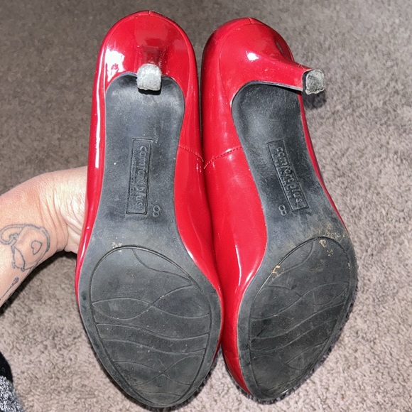 Patent leather red heels, comfort plus by predictions - Picture 4 of 4